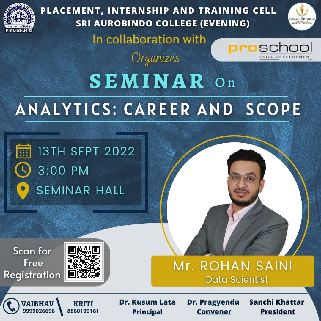 Seminar on Analytics career and Scope 2022
