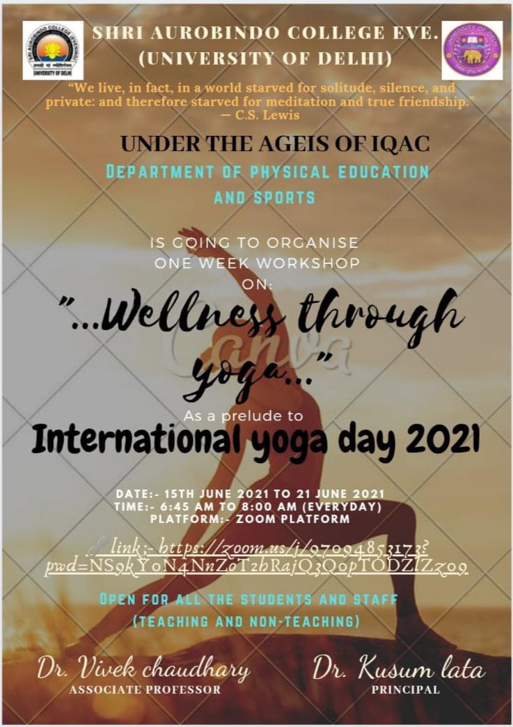International Yoga Day 2021 Wellness Through Yoga