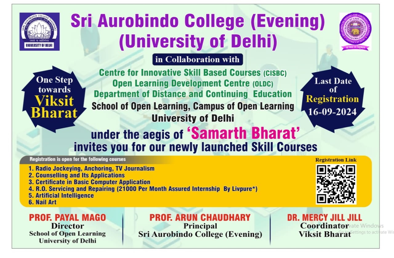 Sri Aurobindo College (Evening), University of Delhi